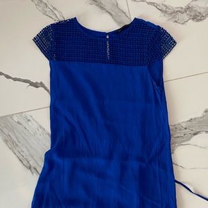 Women's Blue Dot Laced dress